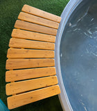Curved Cedar Bench