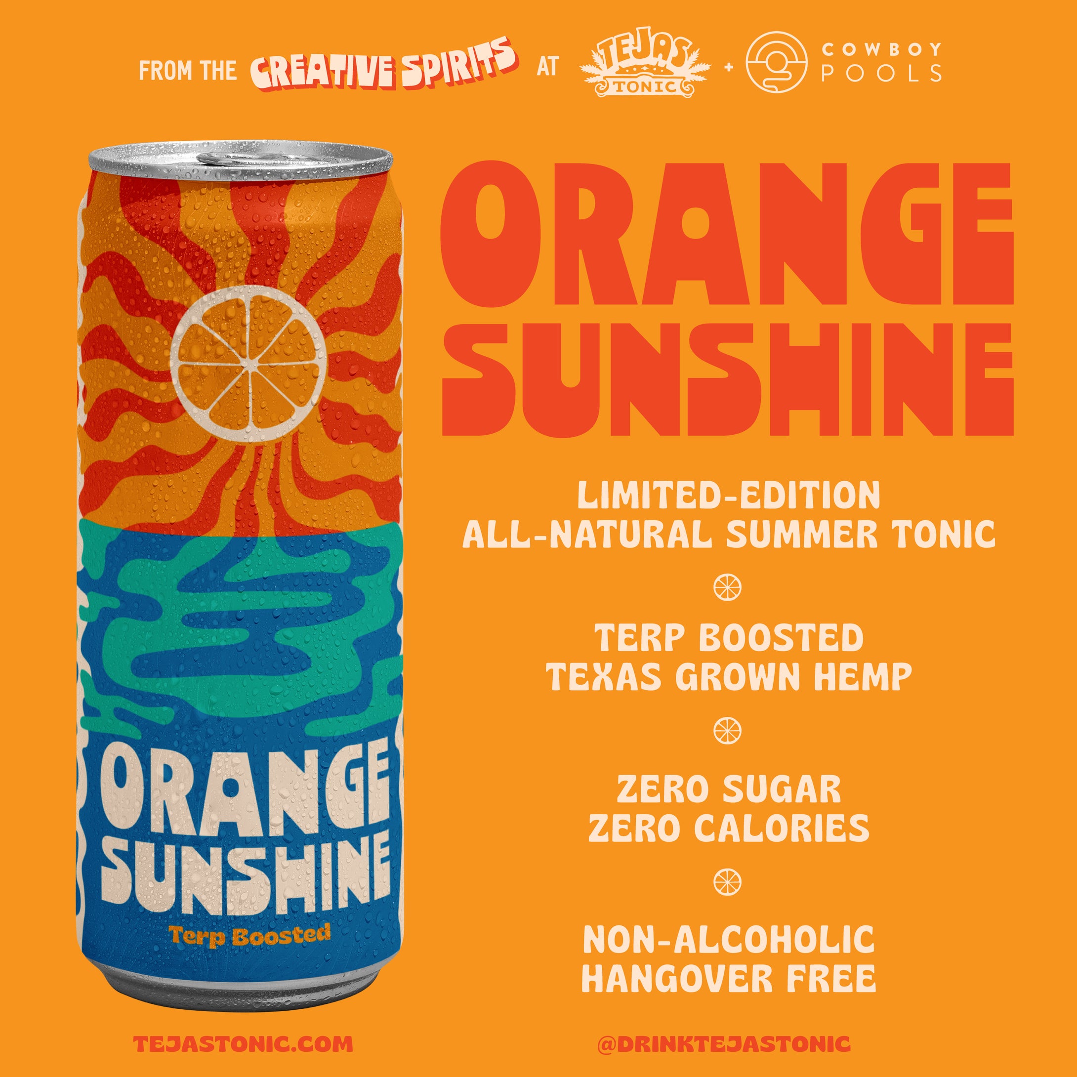 Orange Sunshine - Low Dose Sparkling Hemp Beverage