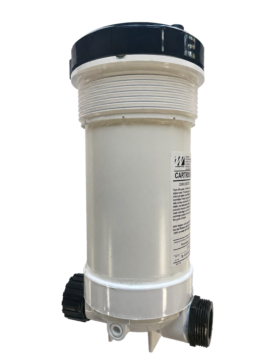 Cartridge filter housing full assembly with lid and collar for Cowboy Pool