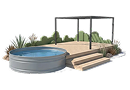 Cowboy Pool Package | Stock Tank Soaking Pool | Cowboy Pools