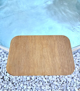 "Pool-side" Table - Attachable Wooden Side Table